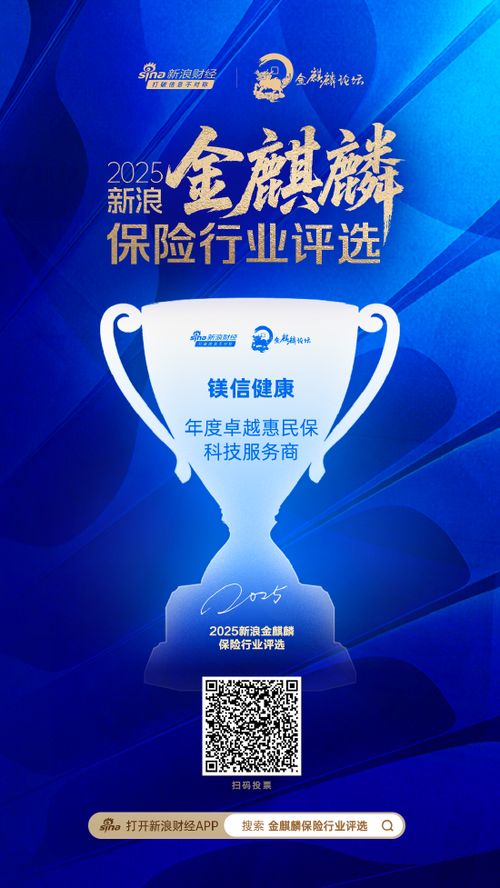 鎂信健康榮膺年度卓越惠民保科技服務商，引領健康保障服務新紀元